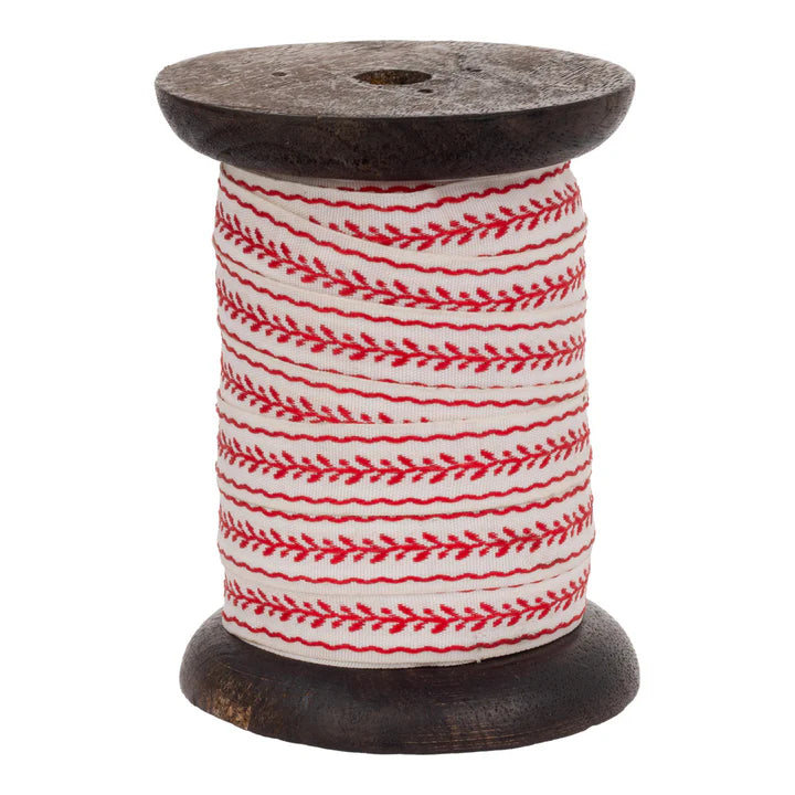 Christmas Floral Ribbon Spool