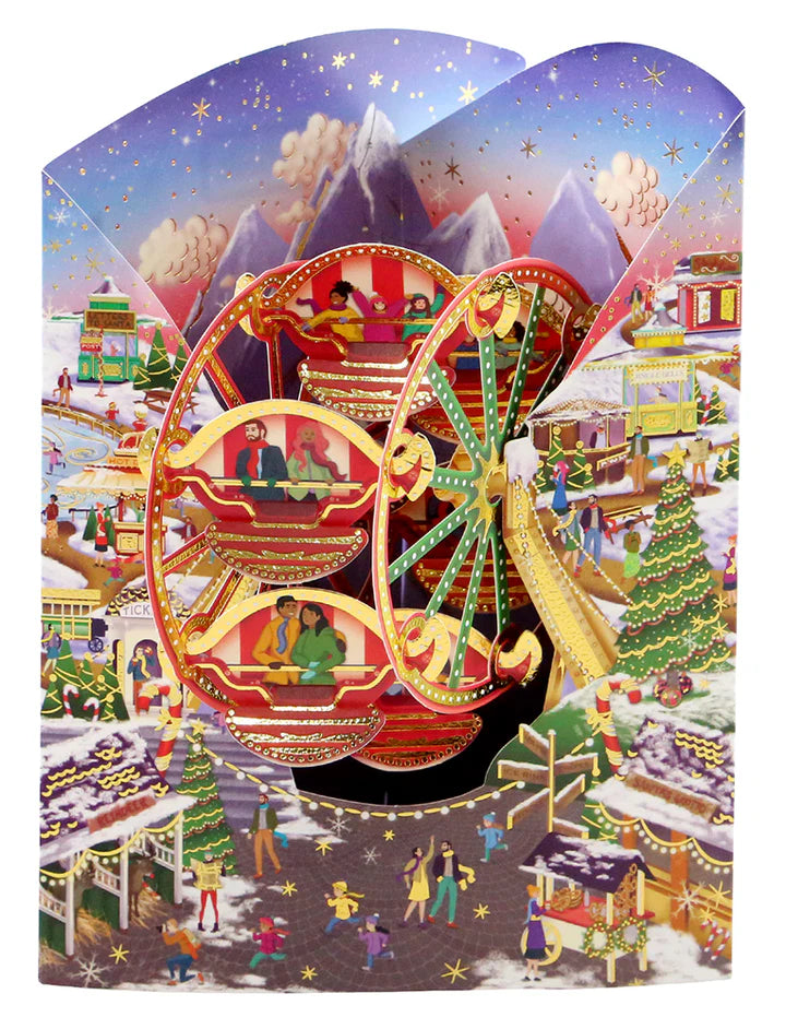 Christmas Market Santoro Swing Card