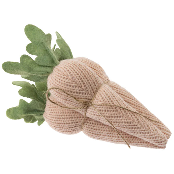 Crochet Plush Cream Carrots