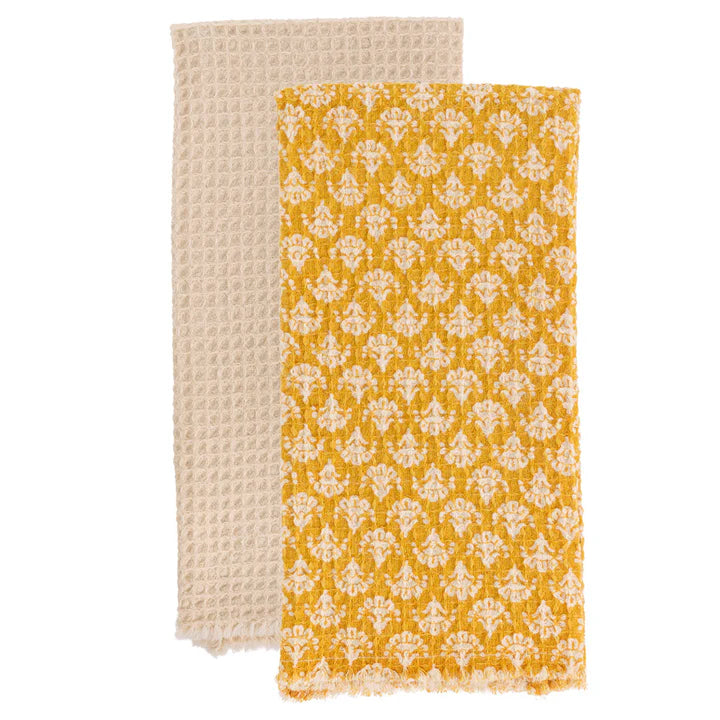 Dijon Damask Tea Towels Set of 2