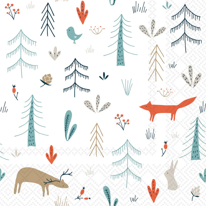 Forest Animals Cocktail Napkins