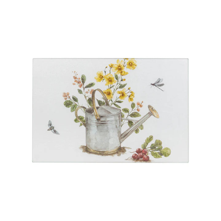 Garden Watering Can Glass Charcuterie Board