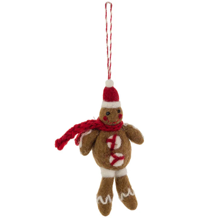 Gingerbread Boy Felt Ornament