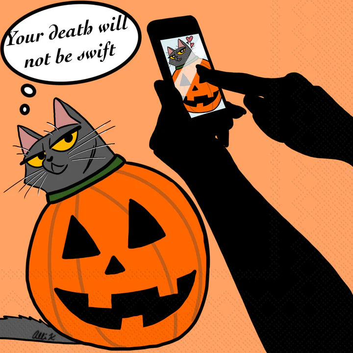 Great Snark Pumpkin Cocktail Napkins