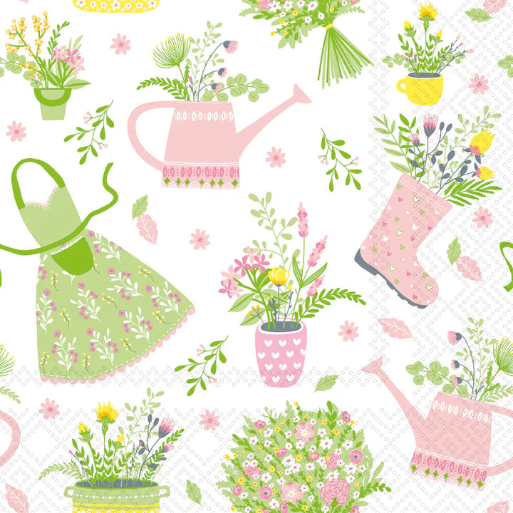 Apron & Boots Cocktail Napkins