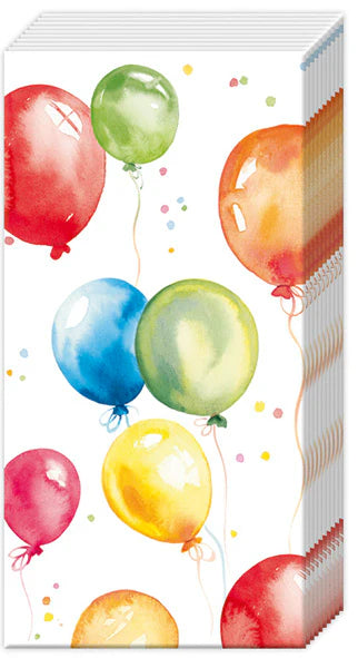 Birthday Balloons Pocket Tissues