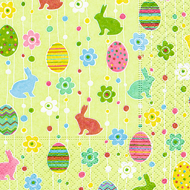 Bunny And Eggs Cocktail Napkins