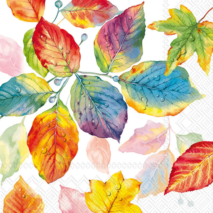 Colorful Leaves Cocktail Napkins