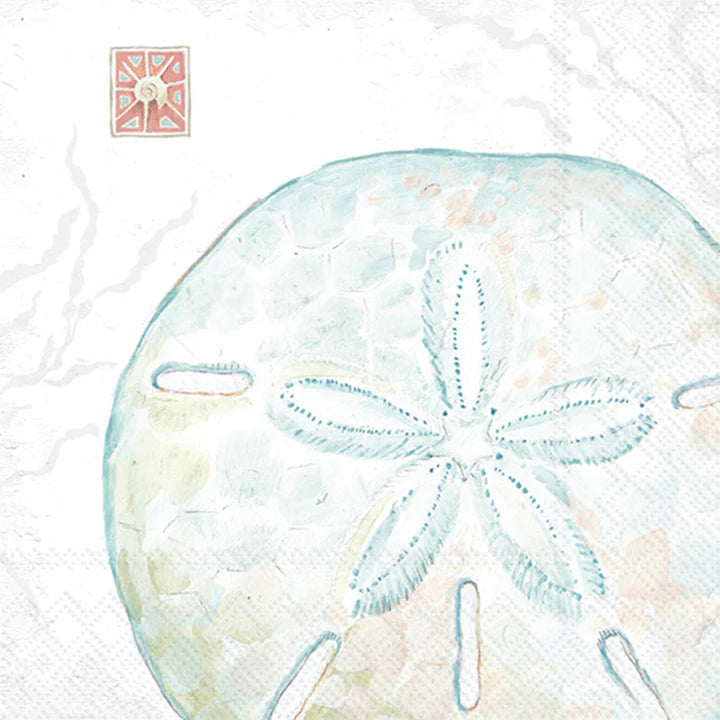 Delicate Sea Sanddollar Cocktail Napkins