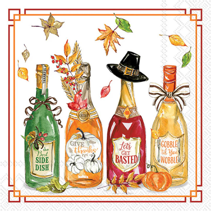 Fall Bottles Cocktail Napkins