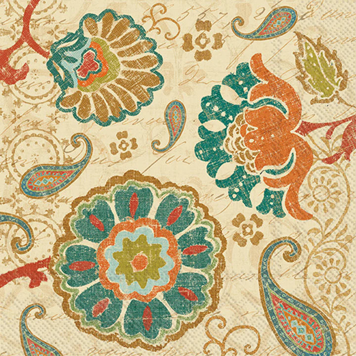 Fall Paisley Cocktail Napkins