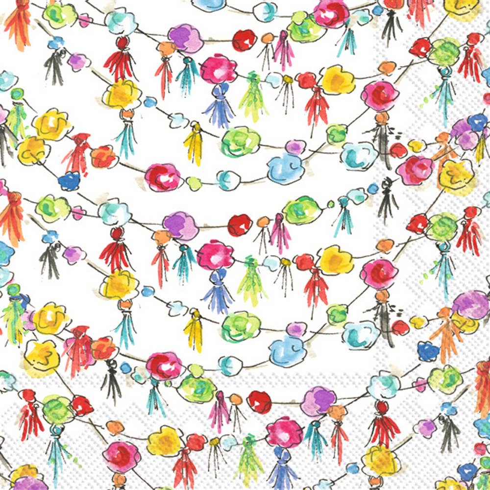 Fiesta Pom Poms Cocktail Napkins