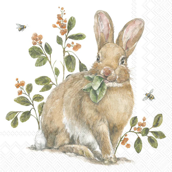 Garden Bunny Cocktail Napkins