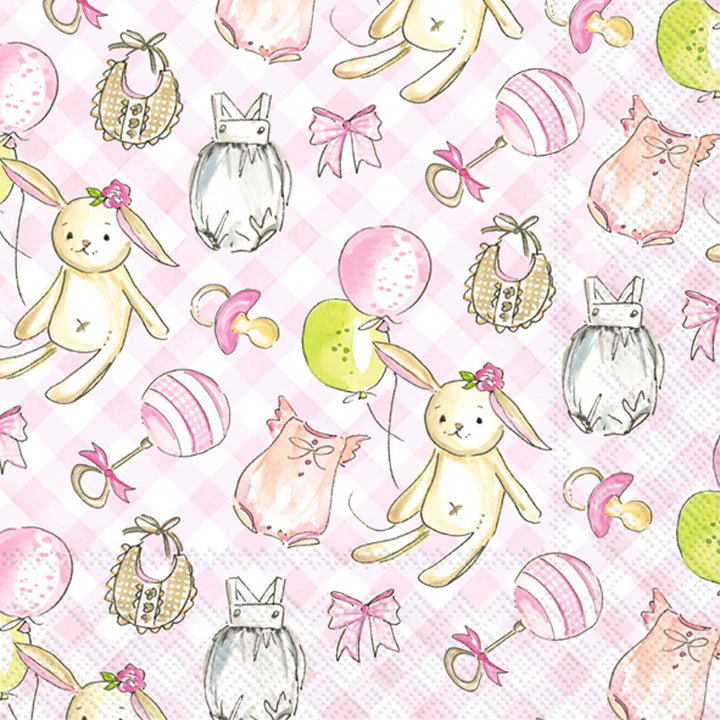 Girl Baby Cocktail Napkins