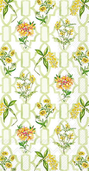 Green Trellis Guest Towels