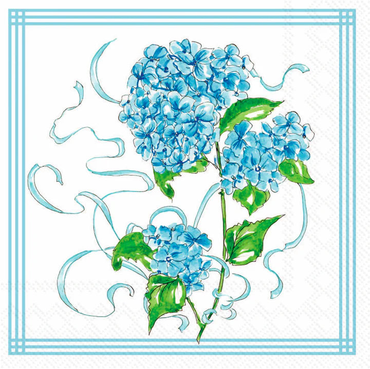 Hydrangea Allover Cocktail Napkins