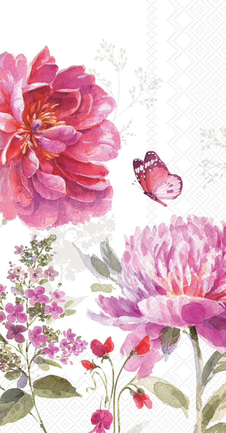 Jardin Rose White Guest Towels
