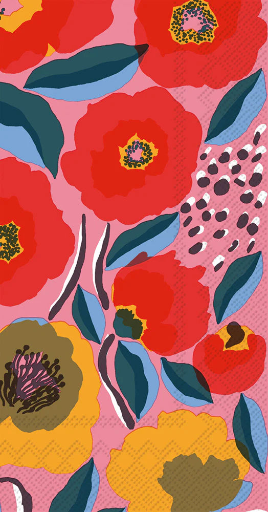 Marimekko Rosarium Rose Guest Towels