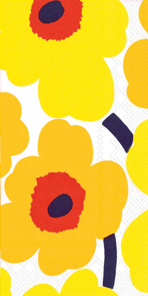 Unikko Dark Yellow Guest Towels