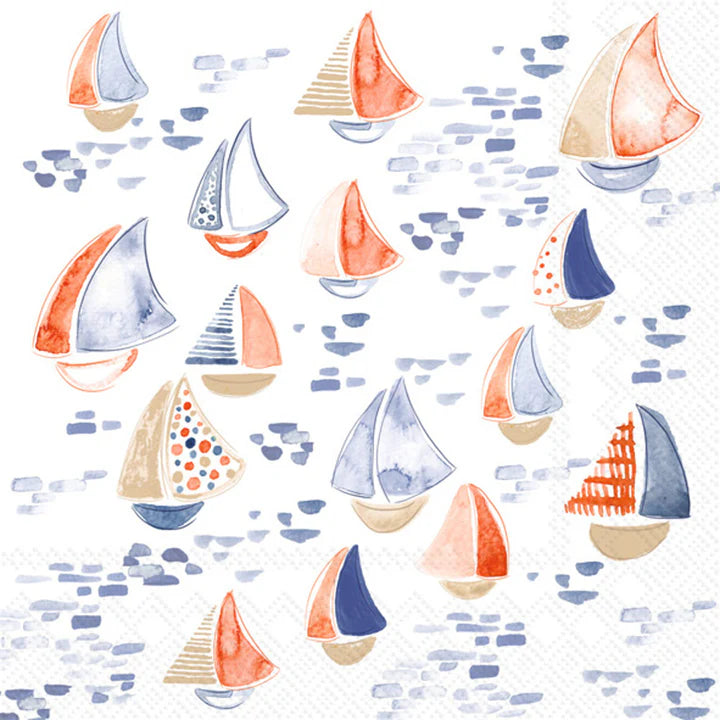 Nantucket Sailboat Cocktail Napkins