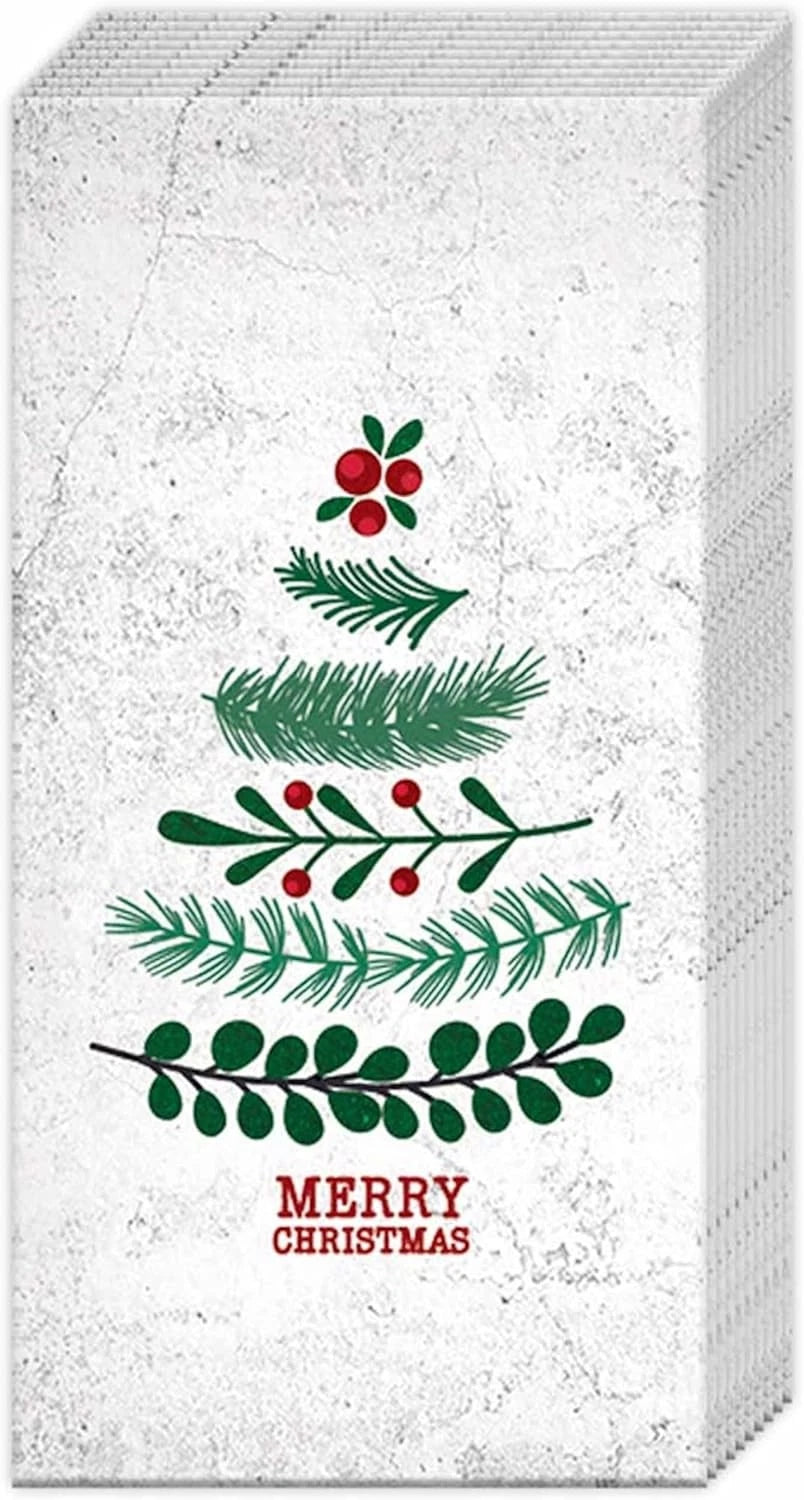 Natural Christmas Tree Pocket Tissues