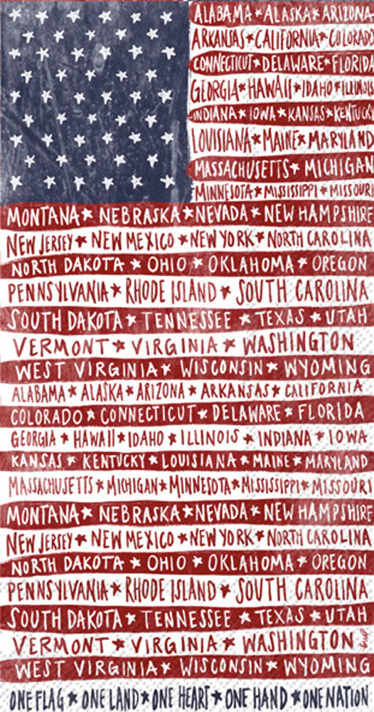 One Flag One Nation Guest Towels