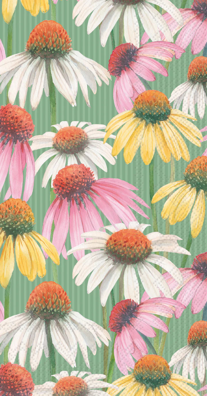 Pastel Garden Green Guest Towels