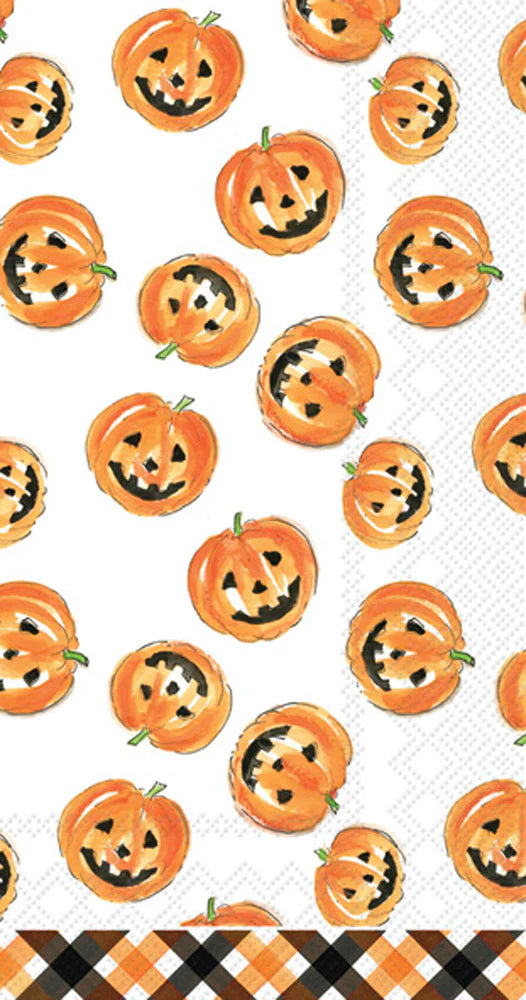 Pumpkin Faces Guest Towels