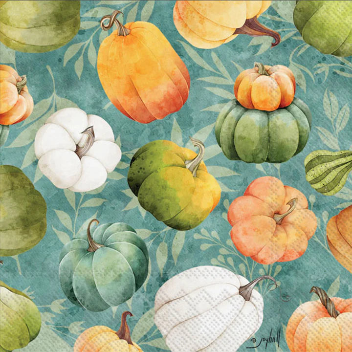 Rolling Pumpkins Cocktail Napkins