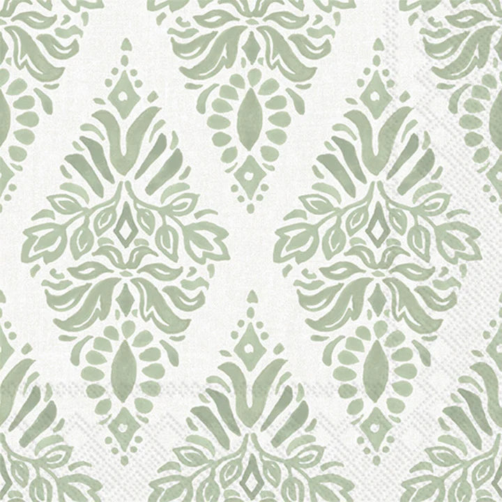 Soft Petals Green Cocktail Napkins