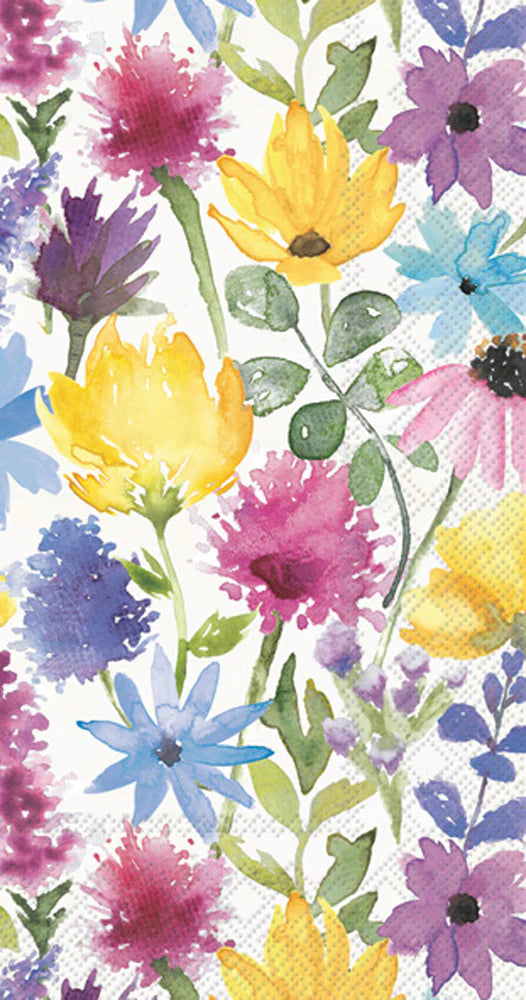 Summer Floral Cream Guest Towels