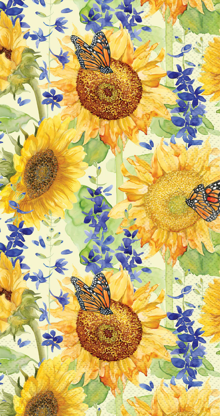 Sunflower & Larkspur Guest Towels