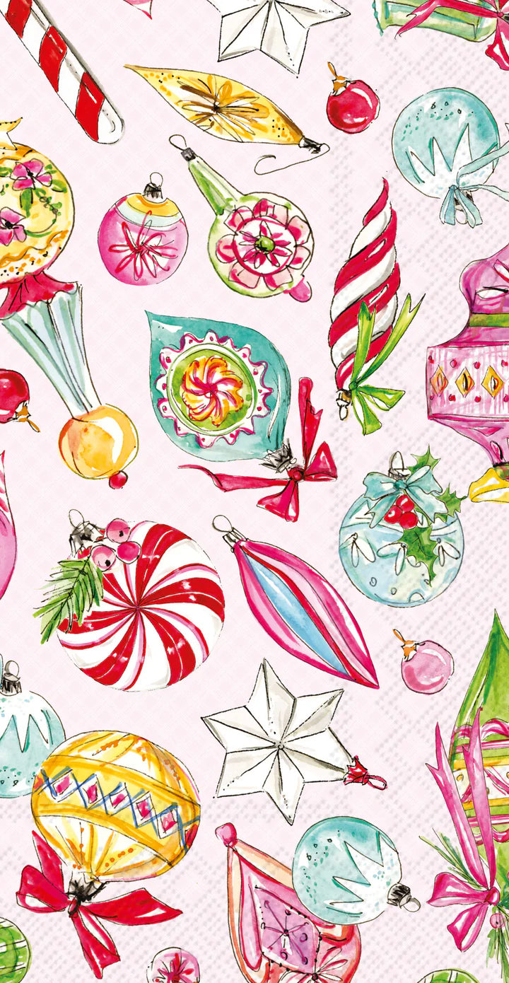 Vintage Ornaments Guest Towels