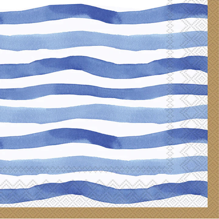 Wavy Stripe Cocktail Napkins