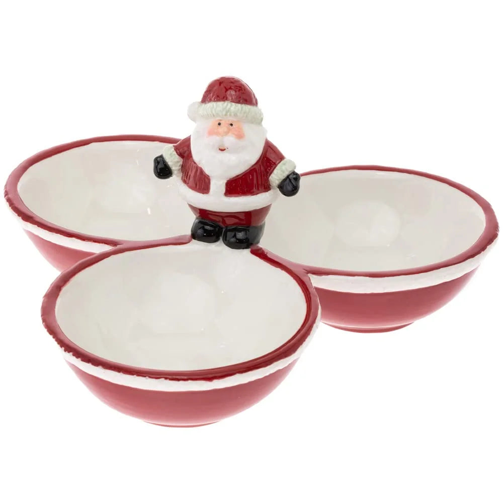 Jolly Santa Three Part Bowl