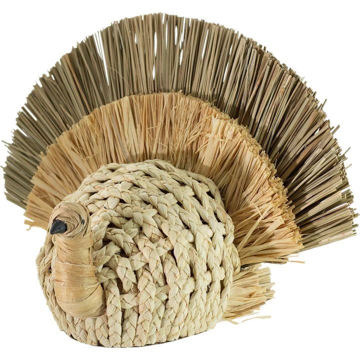 Large Natural Woven Turkey