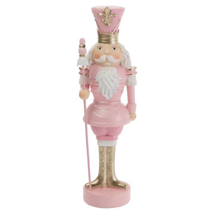 Large Pink Nutcracker Figurine