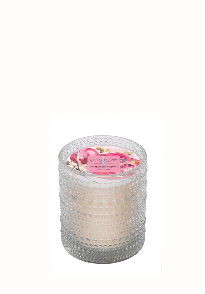Pomegranate Natural Soy Wax Candle 7 oz.