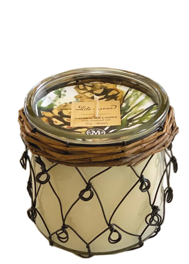 Mangiacotti White Spruce Farmhouse Soy Candle