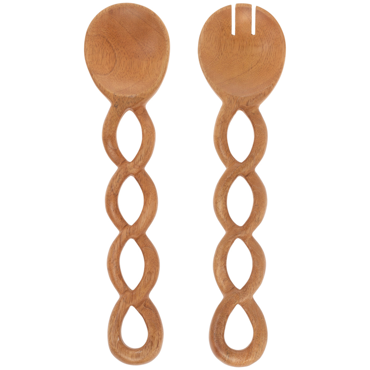 Mango Wood Braided Serving Set