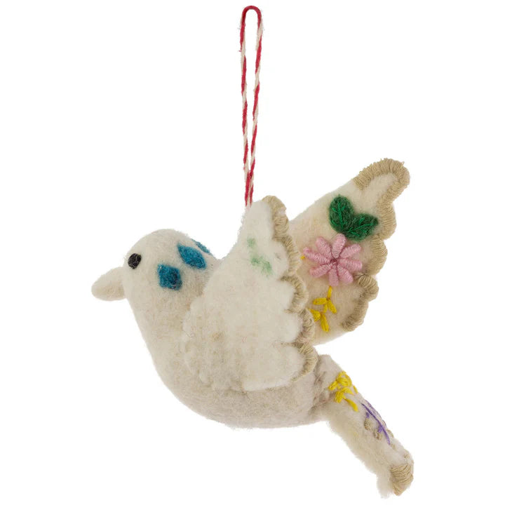 Peace Dove Felt Ornament