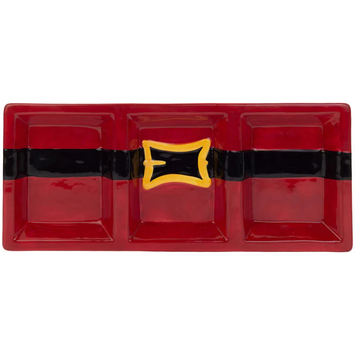 Santa Belt 3-Section Tray