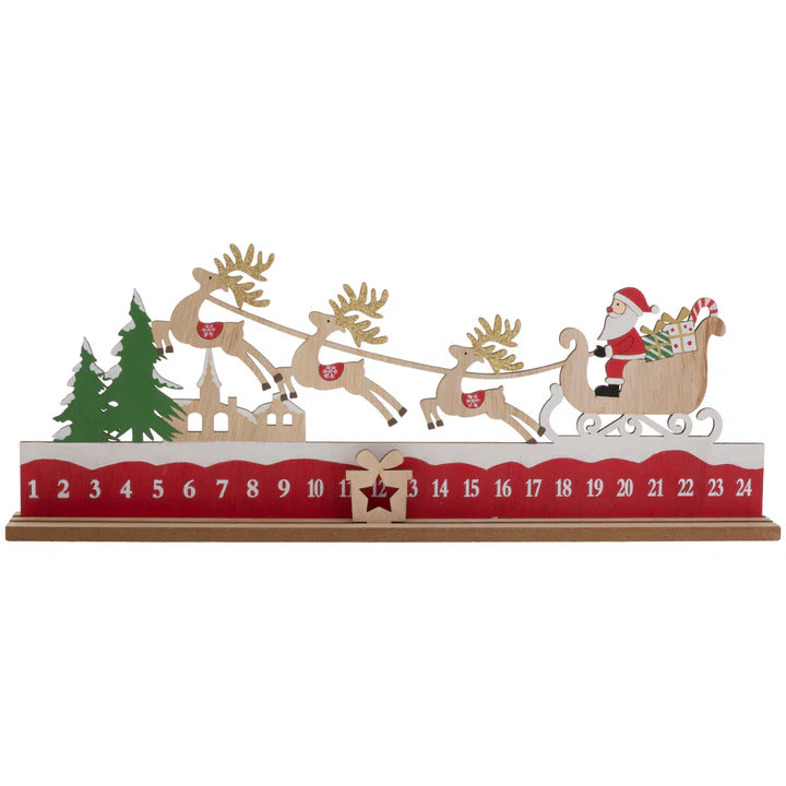 Santa And Reindeer Advent Calendar