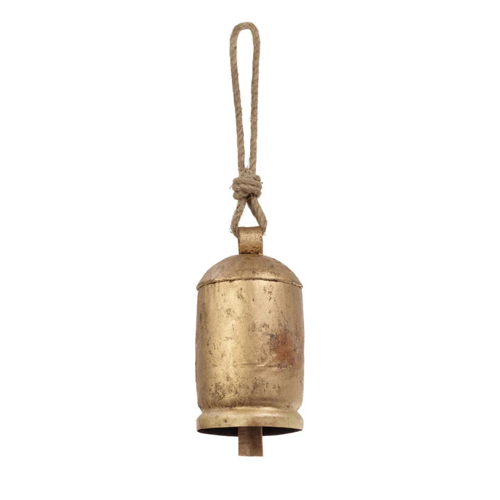 Small Gold Bell With Jute Rope