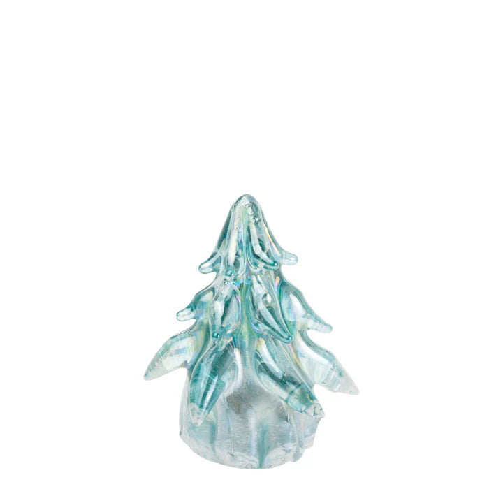 Small Icy Blue Glass Tree