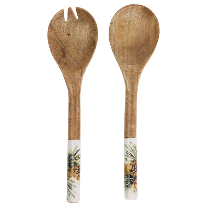 White Spruce Mango Wood Serving Set