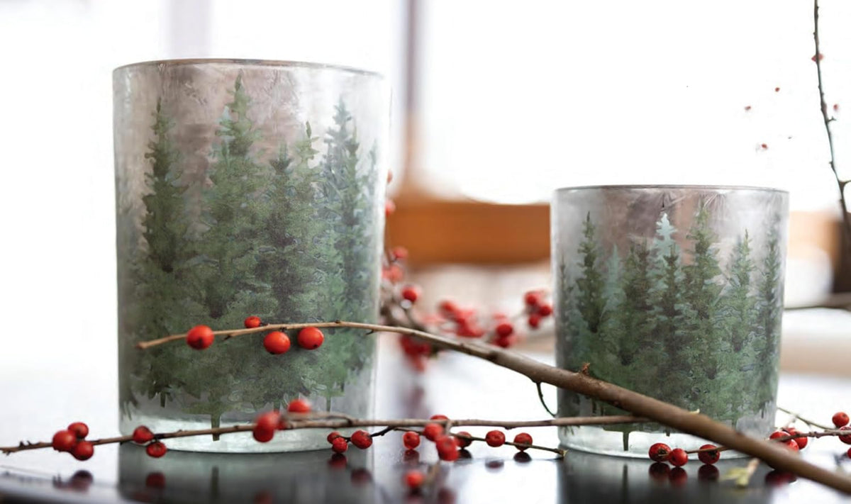 Winter Forest Candle Holder Large