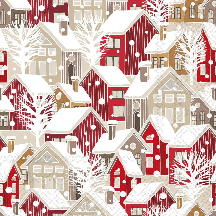Winter Village Cocktail Napkins