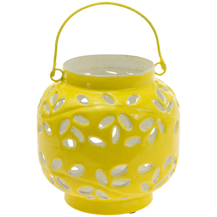 Yellow Metal Lantern Medium