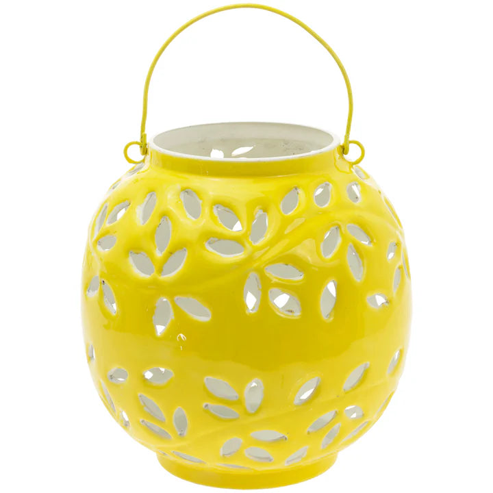 Yellow Metal Lantern Large